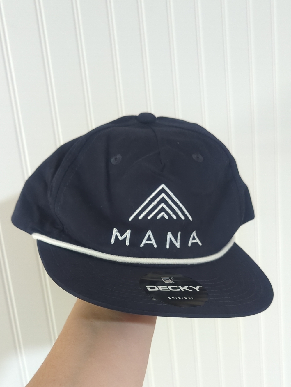 Mana Rope-Trim Navy Cap by Decky